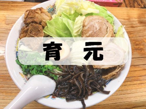 【滑川町 育元(いくげん)】熊本流「育元ラーメン」具材たっぷり満足の一杯